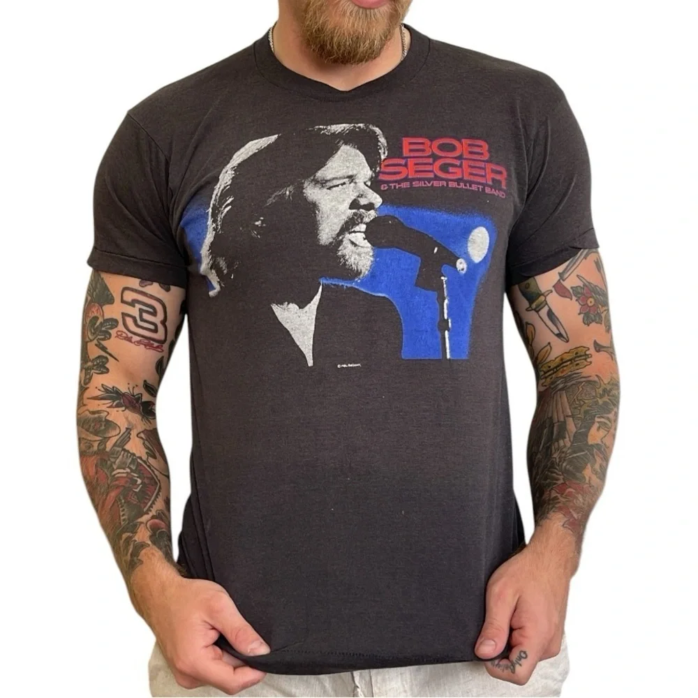 Vintage Bob Seger & the Silver Bullet Band 1986 American Tour T-shirt Large